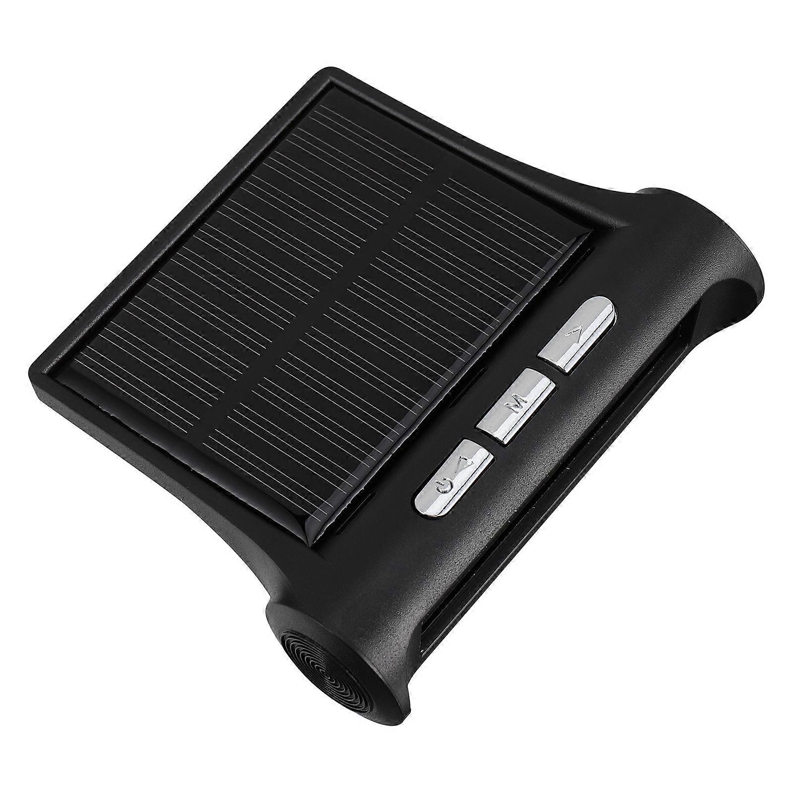Car Digital Clock Solar Auto Digital Watch Indoor Use Rectangular Time Display Drivers 1Set