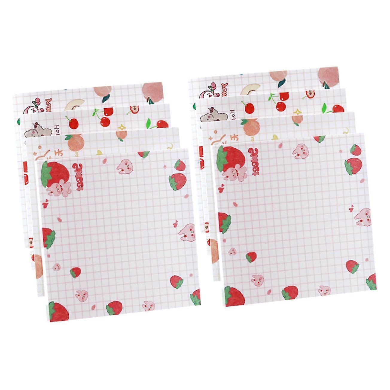 8 Floral Pattern Notepads Small Sticky Notes ToDo List Pads Memo Pads Portable Memo Stickers
