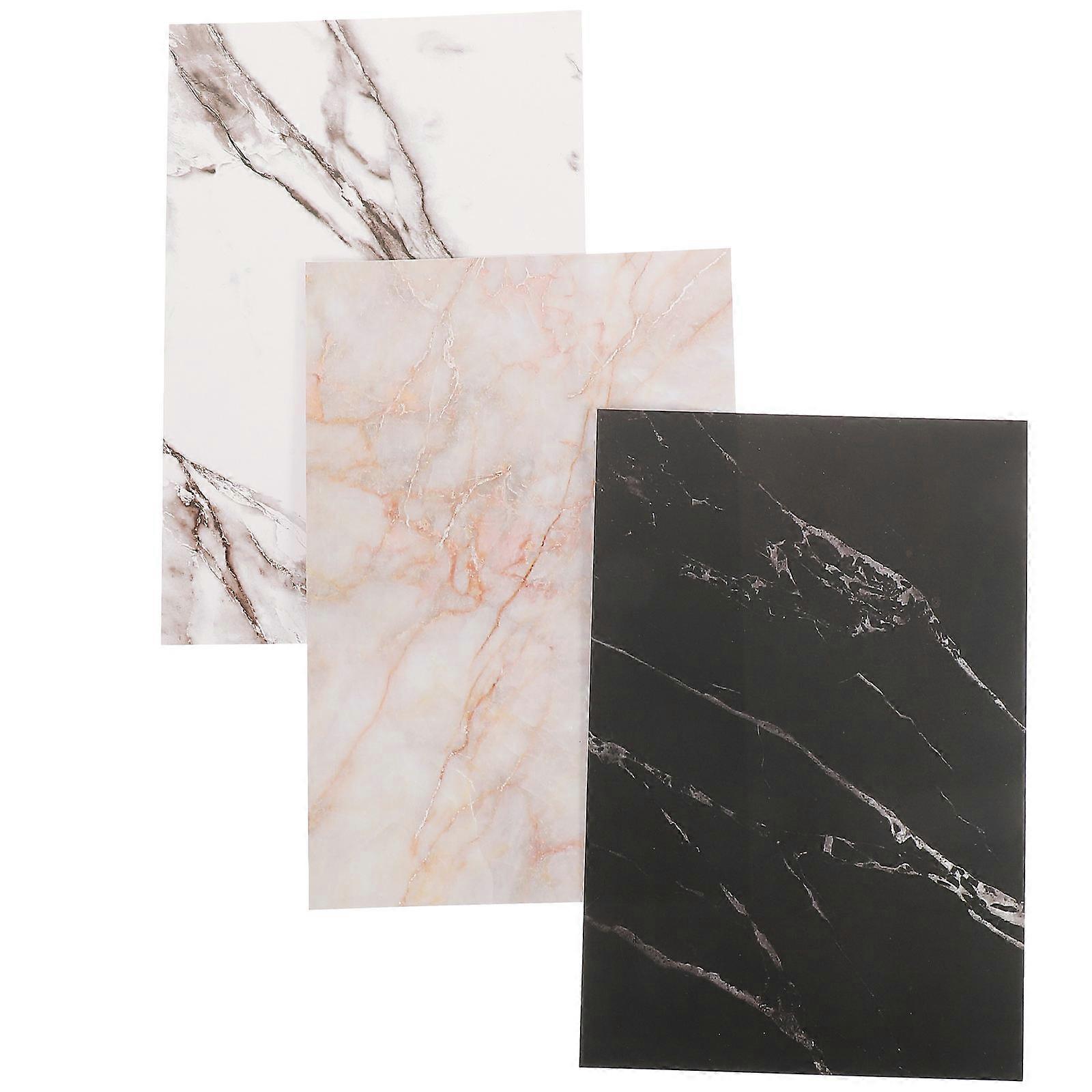 3pcs Marble Pattern Photo Backdrops for Food, Cosmetics & Jewelry Photography – , Lightweight Design