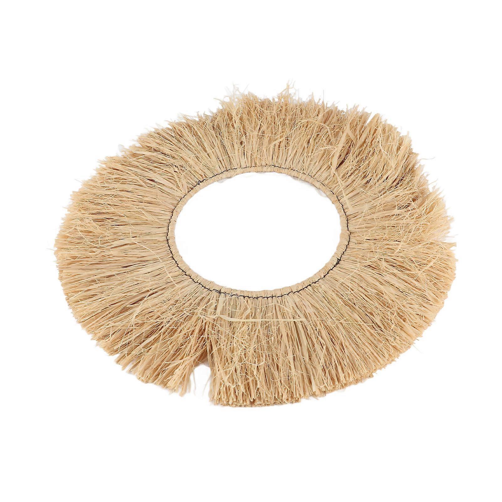 Raffia Wall Decor Portable Textured Appearance Wall Environmental Friendly Raffia Hanging Wall