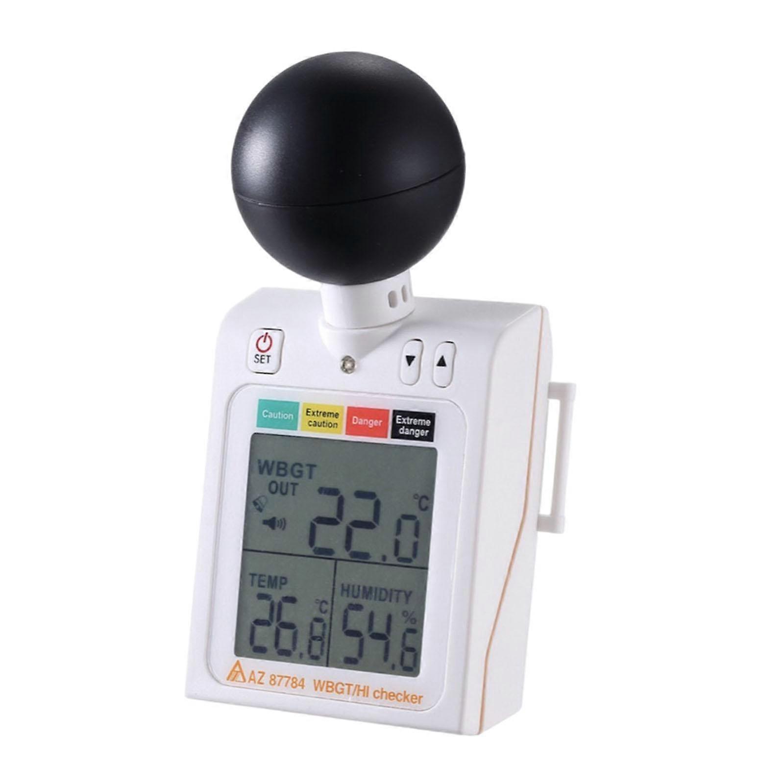 Heat Stress WBGT Meter Simple Alarm Function Temperature and Humidity Tester