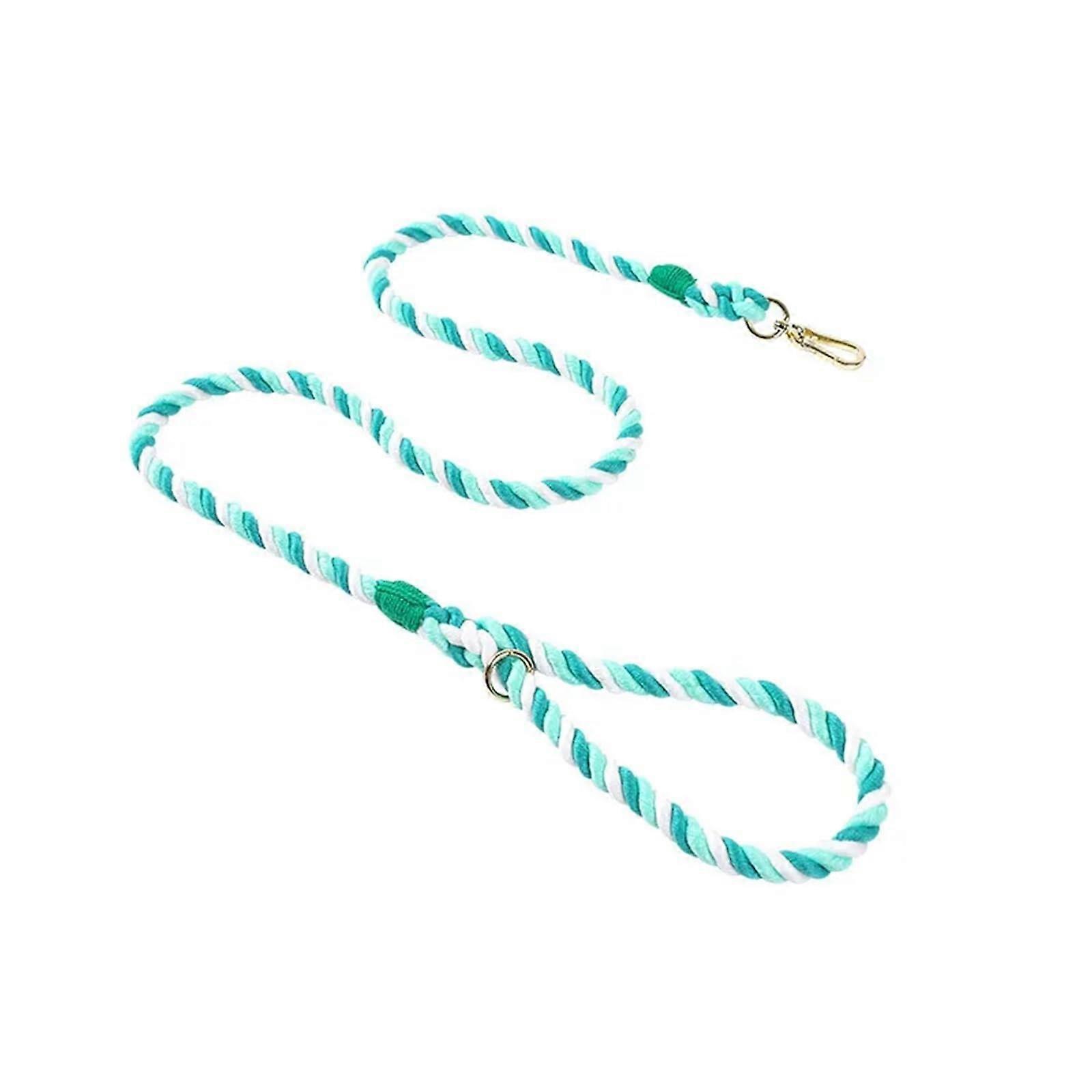 Hund MultiFunction Handwoven Gradient Dog Leash (Green, 120cmx1.2cm)