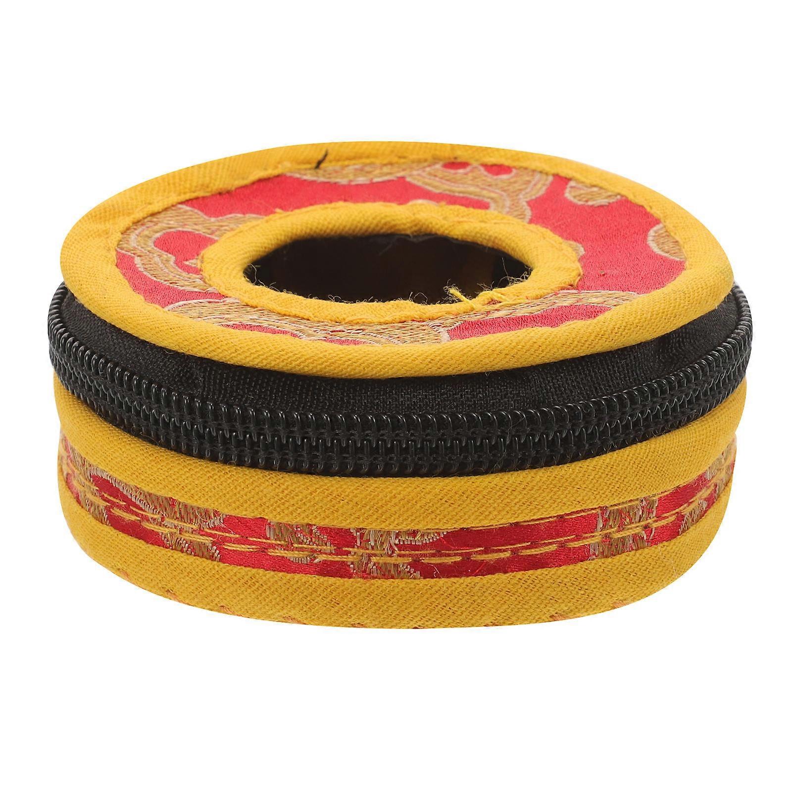 Drum And Cymbal Bags Finger Cymbals Case Multi Rectangular Storage For Transporting Instruments 7.80X7.80X3.00Cm 1Pcs