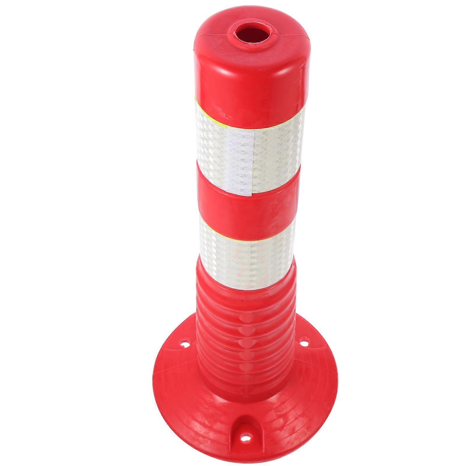 Reflective Safety Warning Column Barrier Isolation Pile Weather Resistant Traffic Supplies For Entrances Sidewalks