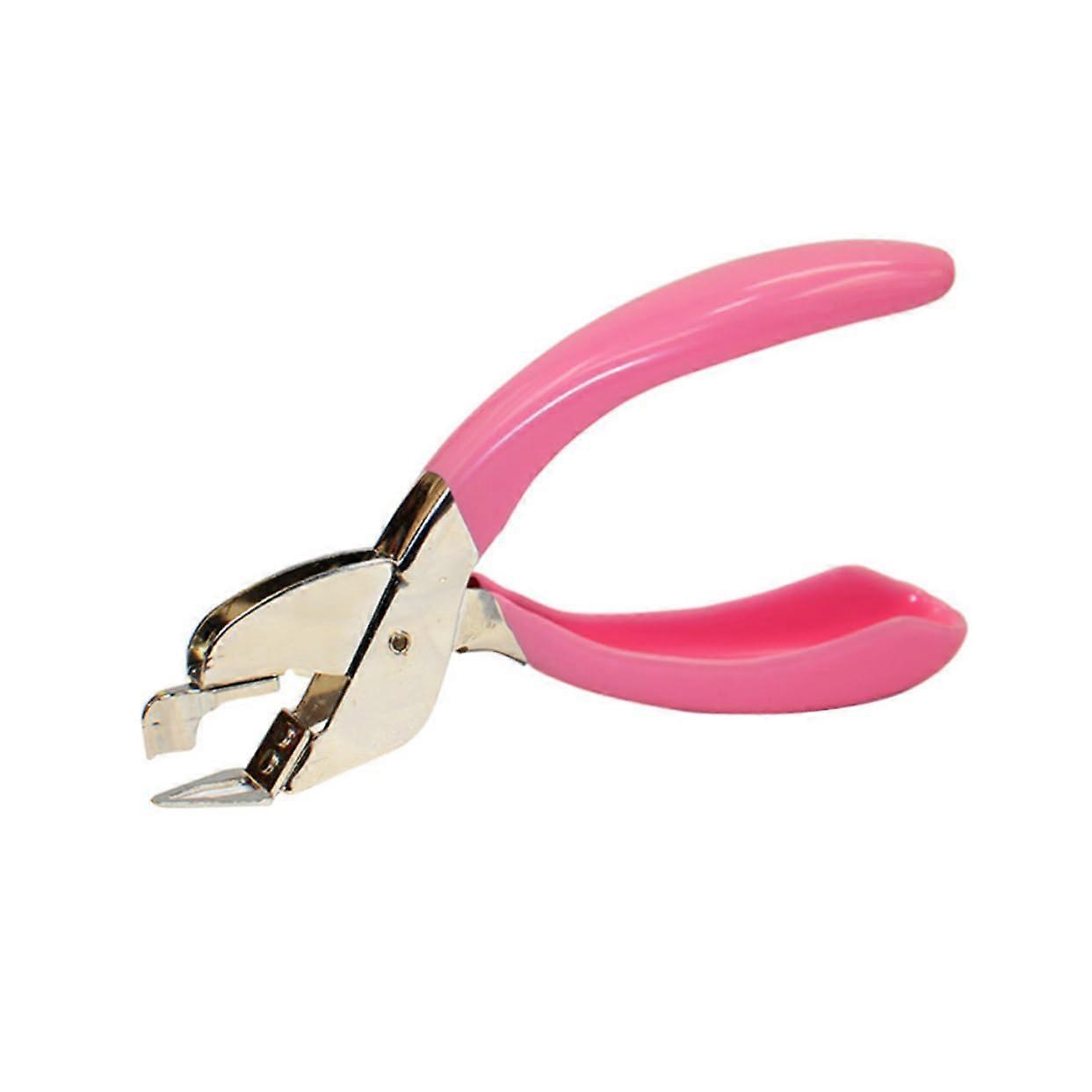 Handy Pink Office Staple Remover, Portable Tool for Easy Staple Removal, Ideal for School and Office