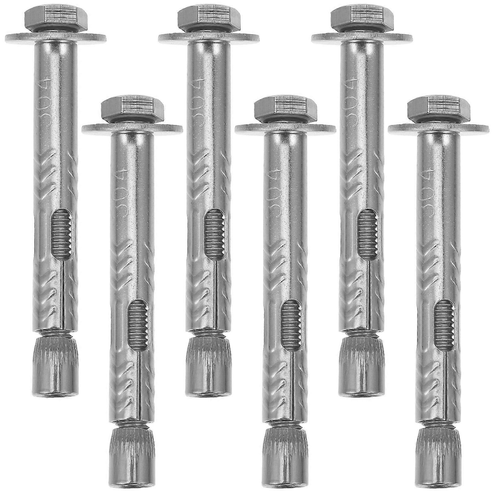 External Hexagonal Expansion Screw Stable Fixation Construction Workers Indoor Installation 6Pcs M6x60mm