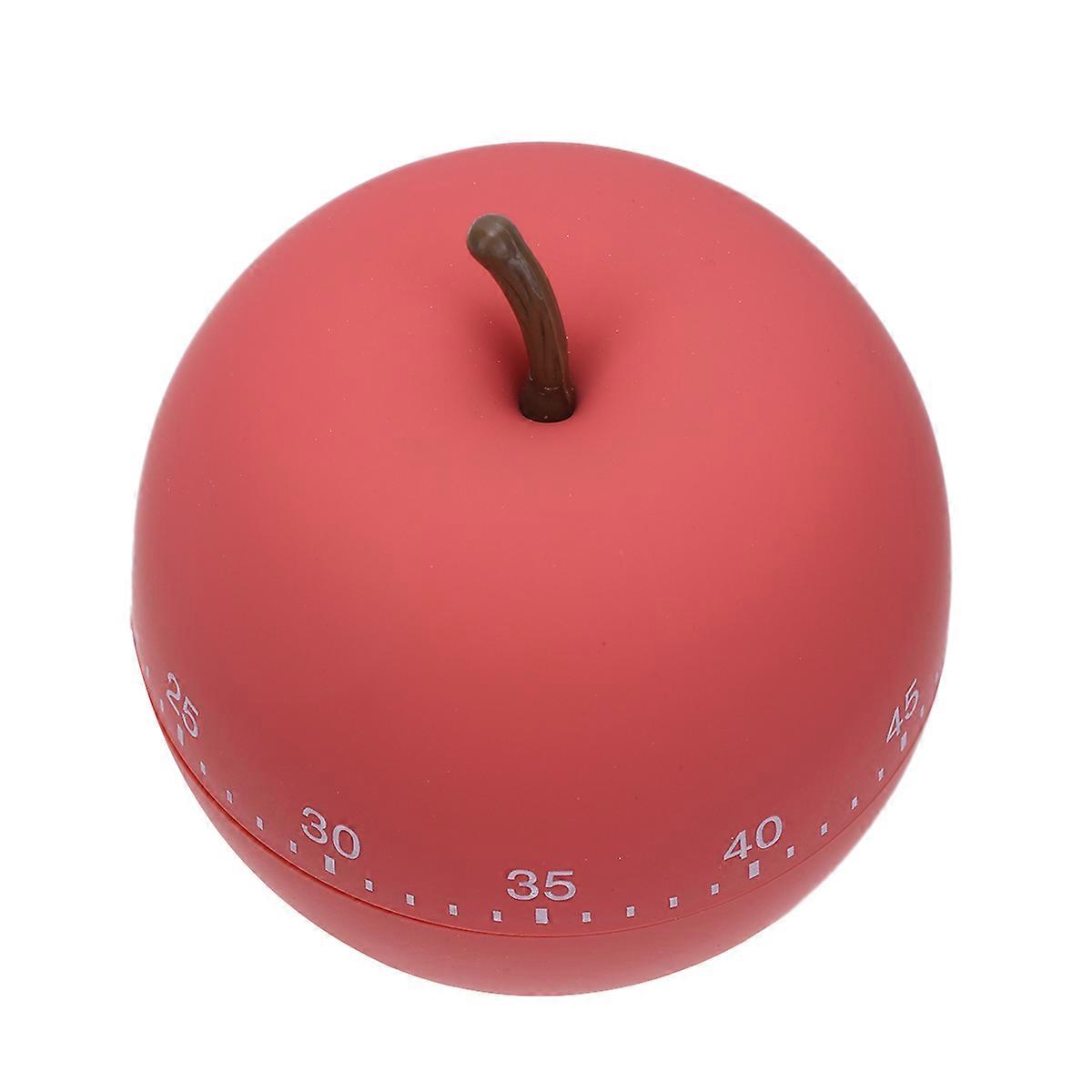Red Plastic Kitchen Timer for Timekeeping No Battery Needed Easy to Check Time for Baking Frying Cooking 6 inches