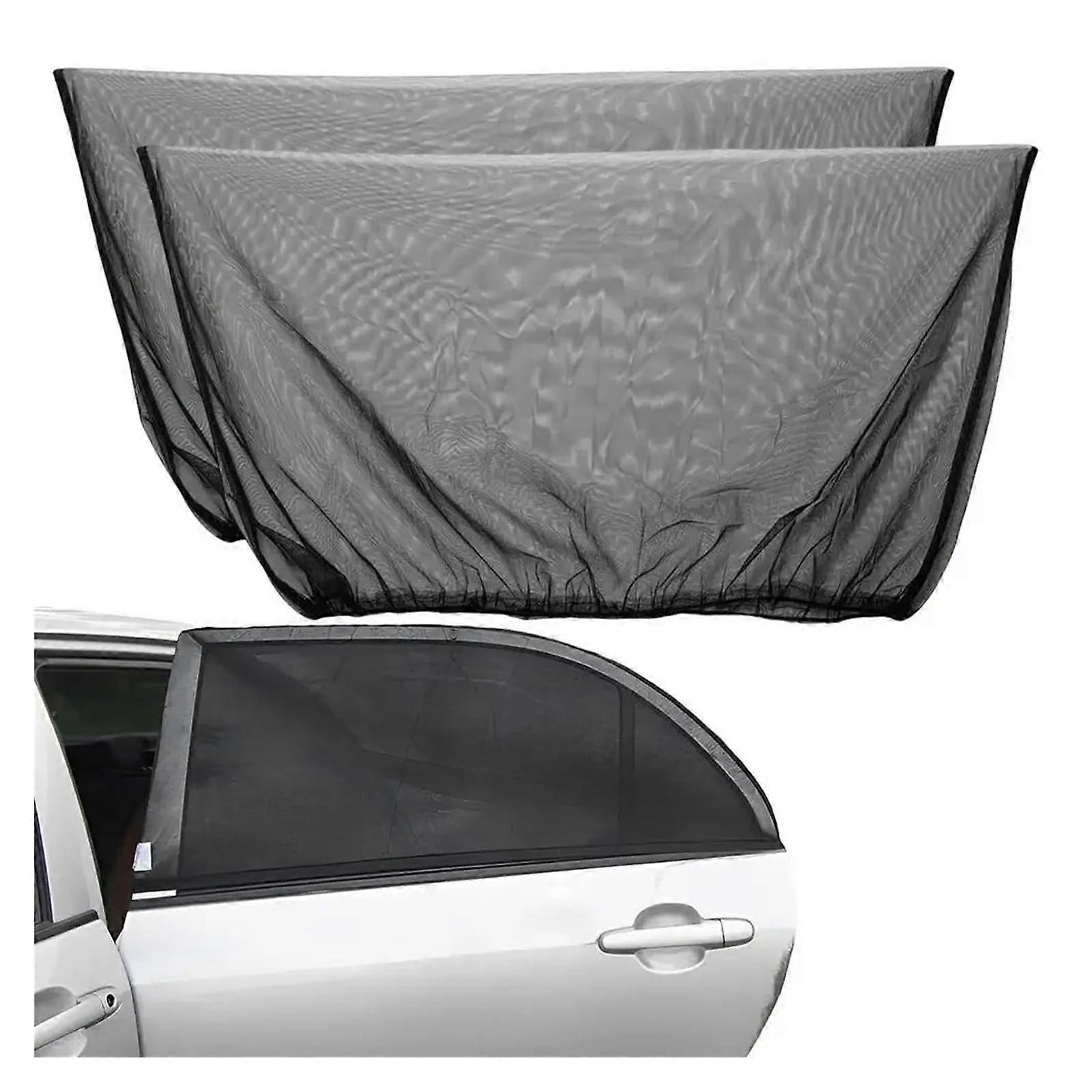 Car Sunshade 2-Piece Set, Universal Window Shade, Mosquito Net, UV Blocking Mesh, Fits Most SUVs, Keeps Interior Cool