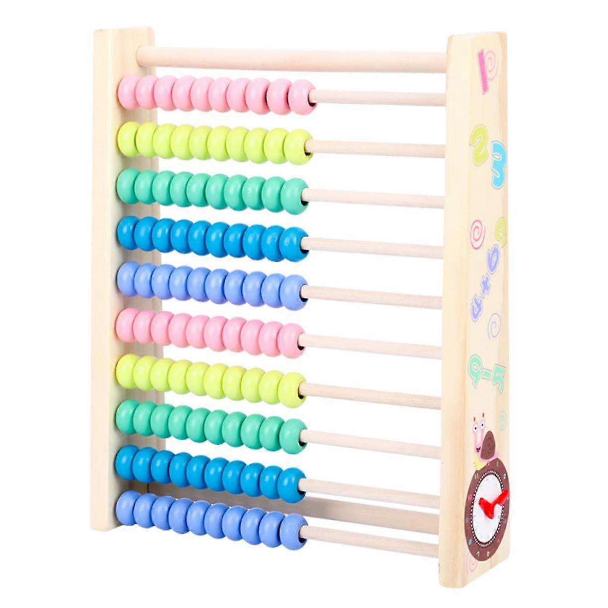 Wooden Abacus Learning Tool with Drawing Board for Preschool and Elementary Math Skills Development and Creativity