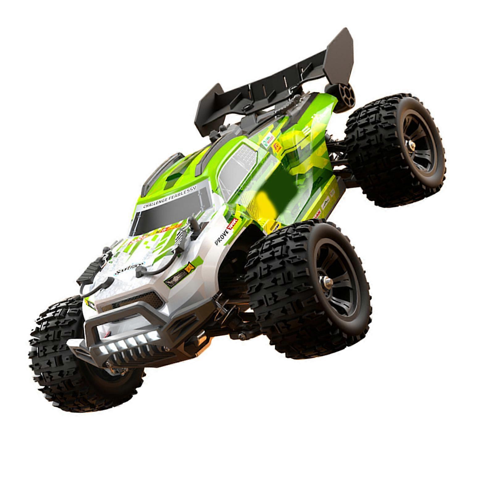 Advanced 4X4 Remote Control Monsters Truck 1/18 Size with Realistic Driving Experience Brushless Vehicle for Outdoor  Green gray