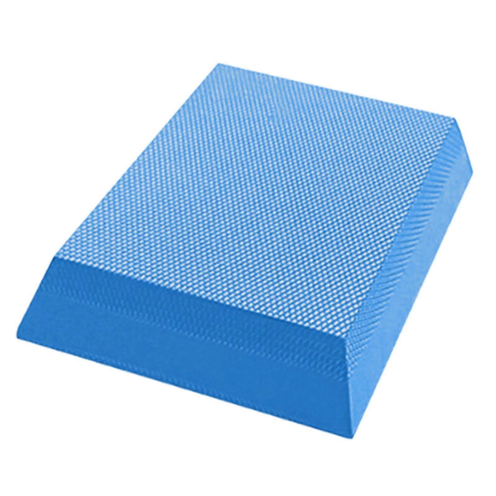 Exercise Balance Pad, Foam Mat, TPE, NonSlip, Soft, Balance Cushion for Stability, Home, Gym, Stretching, 30 x 18 x 5 cm, Black Blue