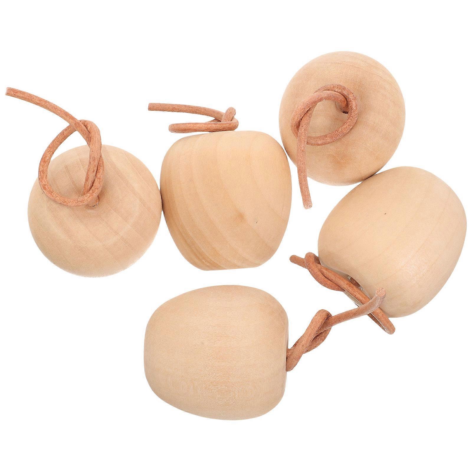 Wooden Apple Miniatures Unfinished Craft Set for DIY Art & Home Decoration – Creative Aesthetic Ornament Kit for Shelves and Craft Projects