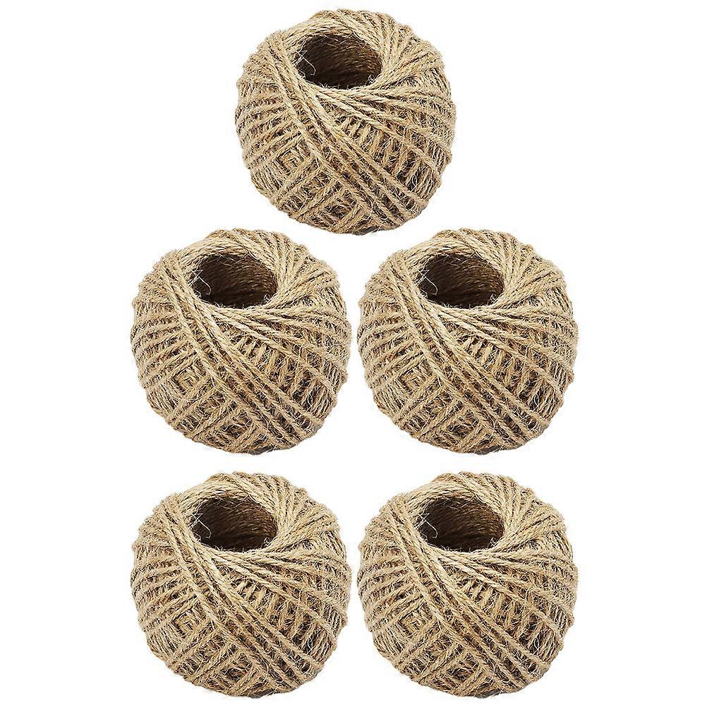 Jute Twine String Handmade Knitted String Rope For Baby Showers Country Style 50x0.3cm 5 Rolls