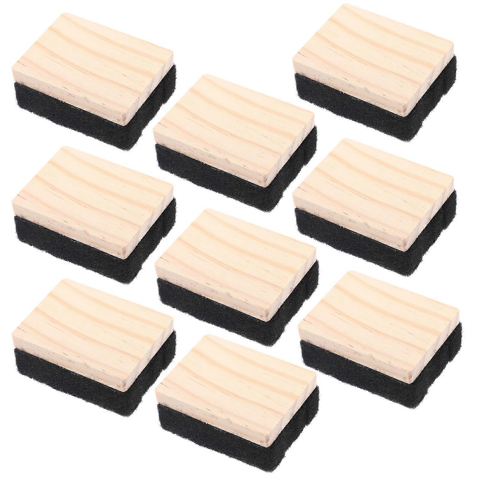 12pcs Mini Wooden Chalkboard Erasers for Classroom Office Use – Lightweight Dust Cleaners for Whiteboards and Chalkboards