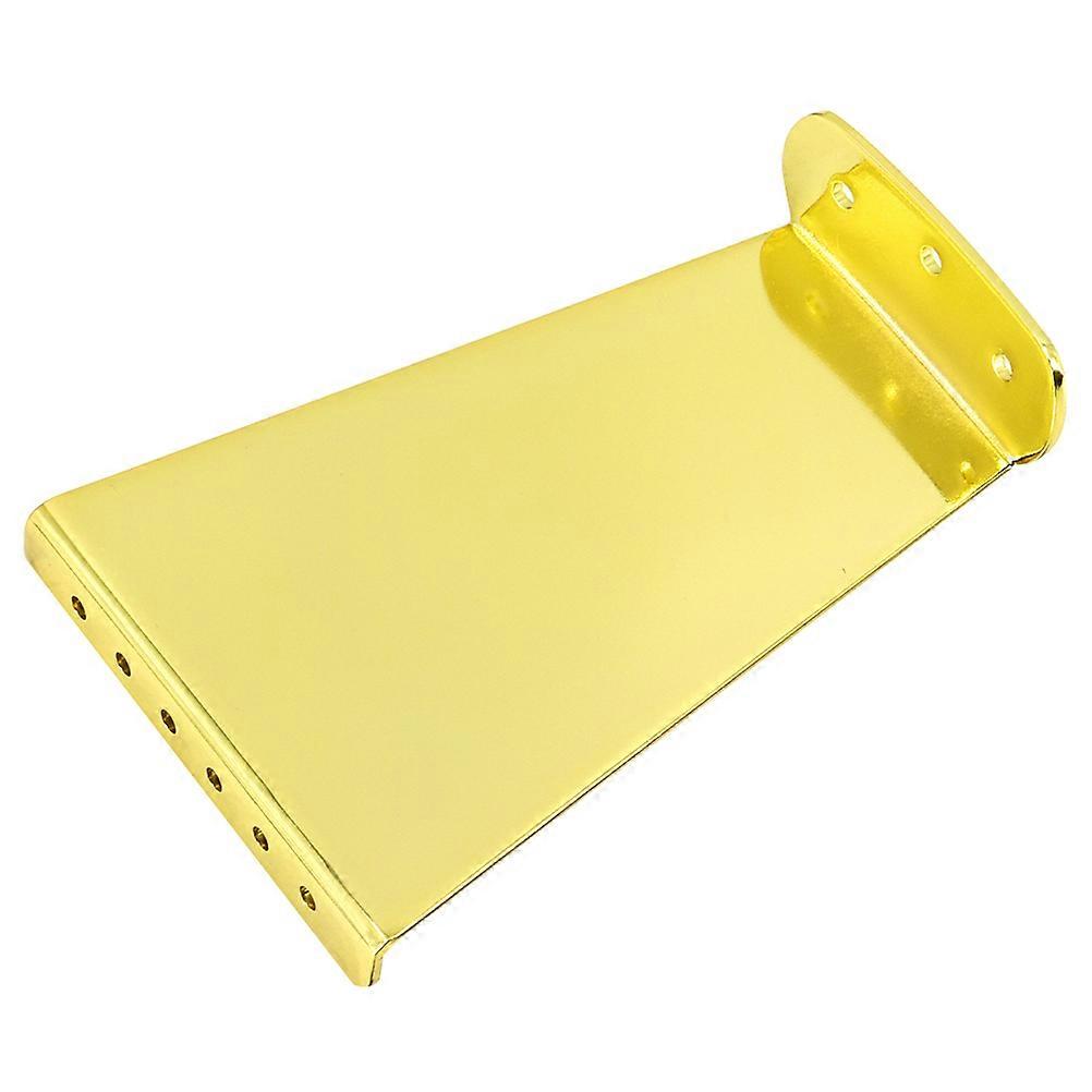 Gold Tone Metal Jazz Guitar Tailpiece Bridge Replacement for Electric Guitar – 6 String Easy Install Accessory