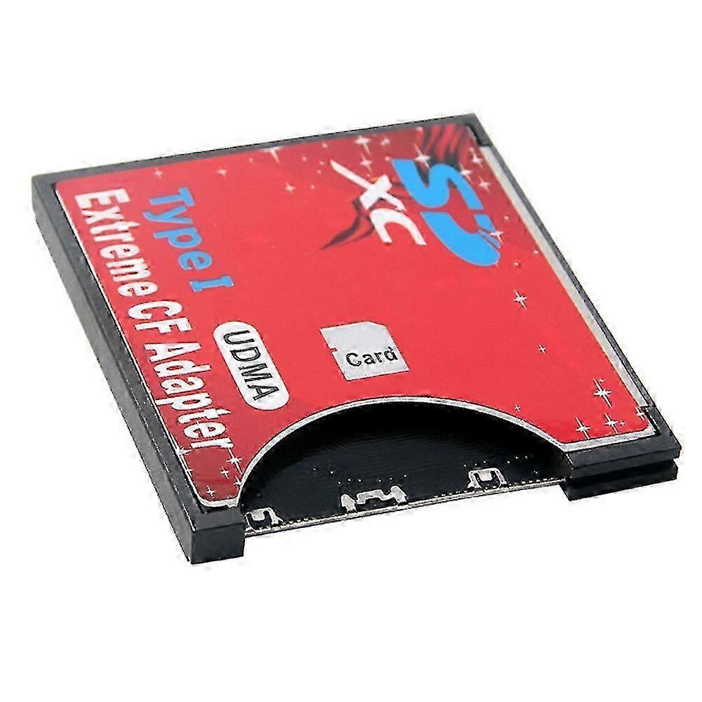 2025 New Sd To Cf Card Sleeve Supports Wireless Wifi Sd Card Type I Adapter Slr Camera Red