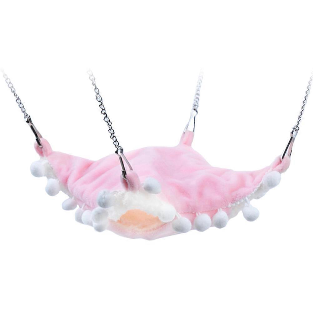 Hamster Sleeping Cushion Pink Plush Material 1Set