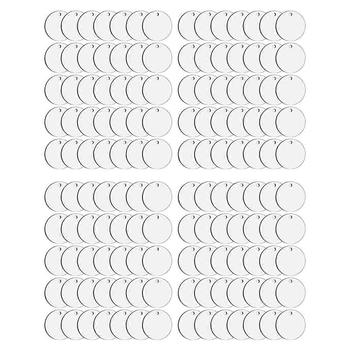 140 Pieces Sublimation Ornament Blanks, Round Blank Sublimation Ornaments Sublimation for Christmas