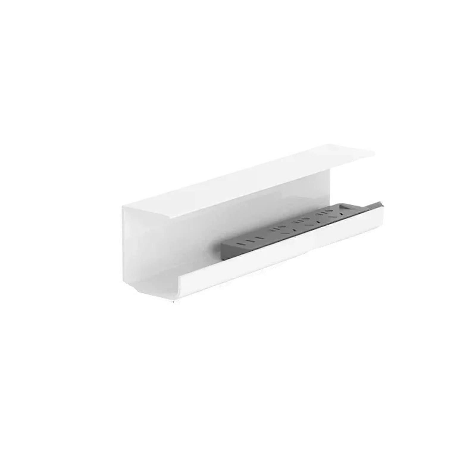 Under the desk cable management tray, no trace, widened design, white 55cm