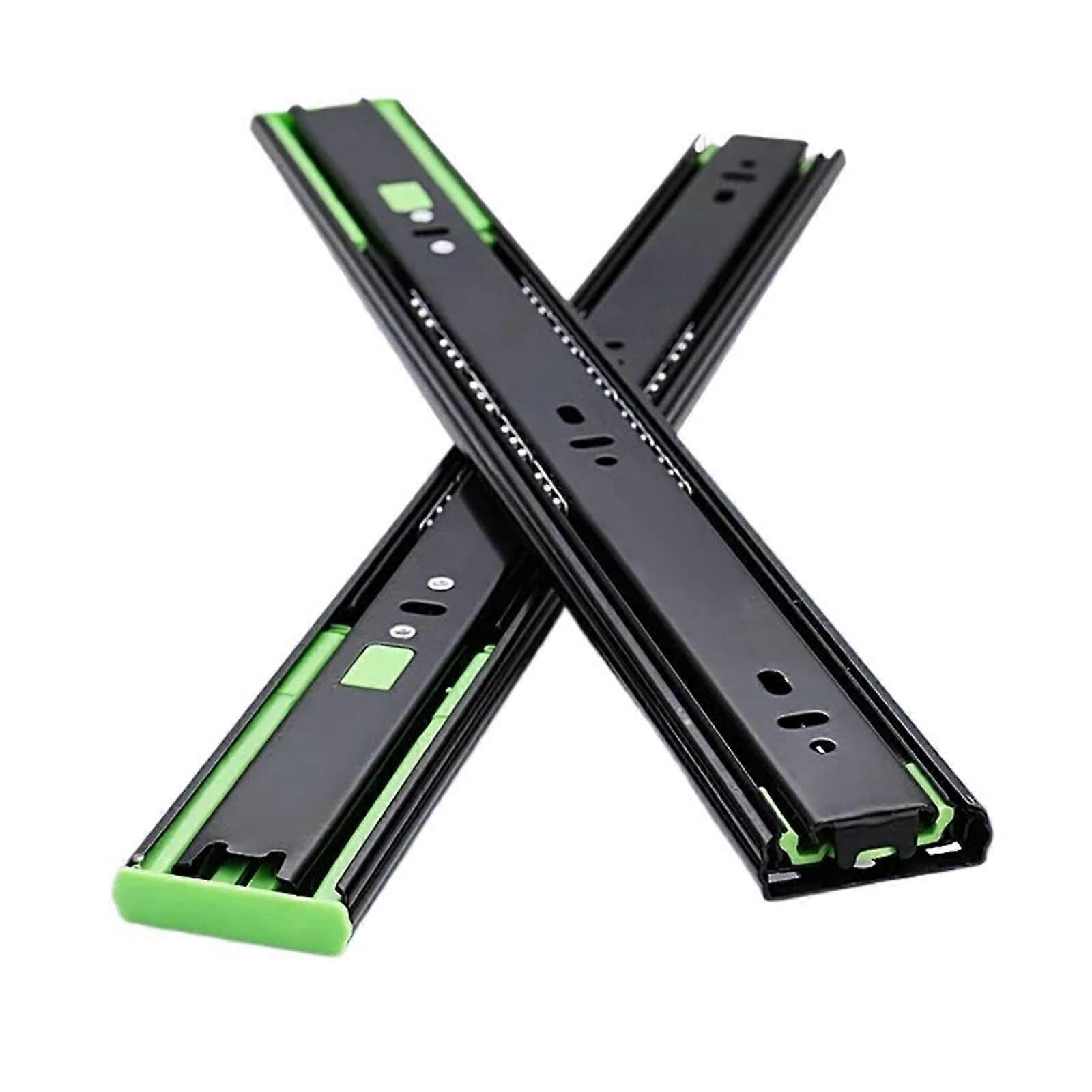Full Extension Drawer Slides 10-16 Inch Heavy Duty Soft Close Ball Bearing Rails 3-Piece Furniture Gliders (16 Inch) Pair