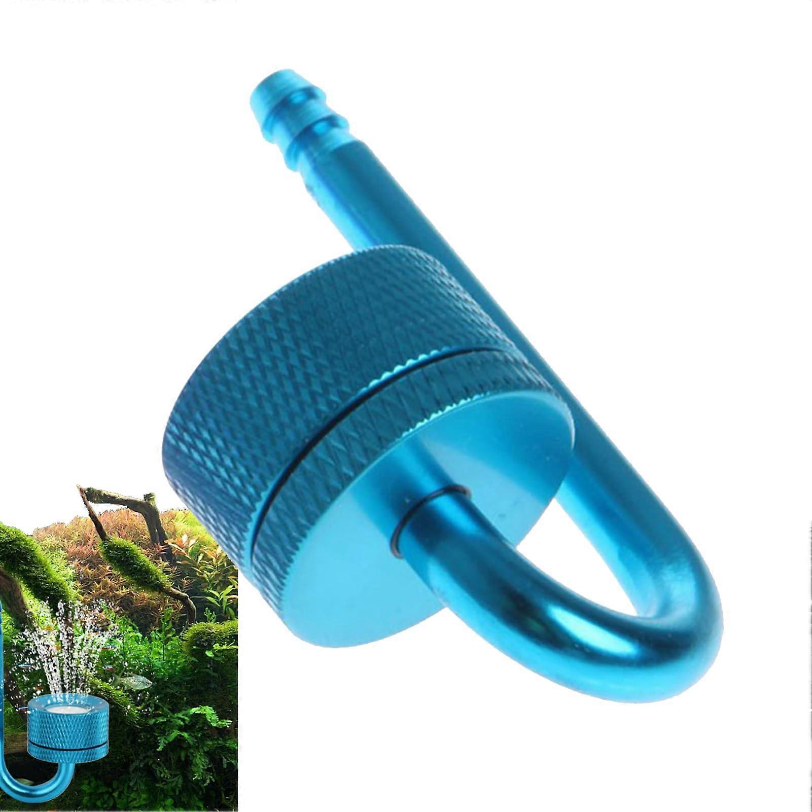 CO2 Diffuser Bubble Counter, Aluminum CO2 Atomizer for Aquariums - Stainless Steel U-Shape Design, Space-Saving Accessory