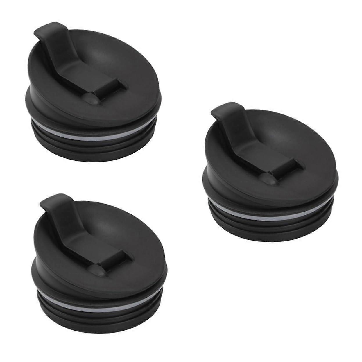 3 Pack Black Cup Lids for Mixer Juicer, Resealable Jug Bowl Protection Accessories, Compatible with Various Models