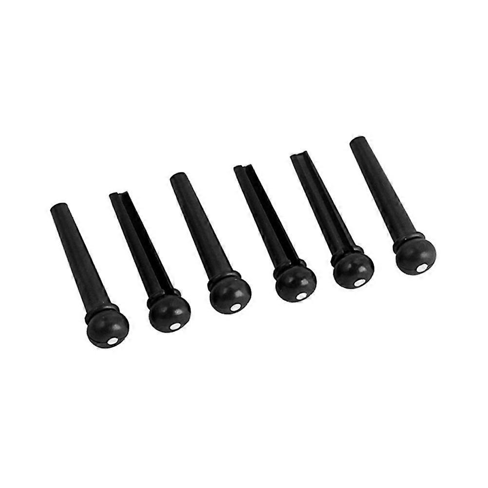 6pcs Guitar String Stud Bridge Pin POM Parts Accessories