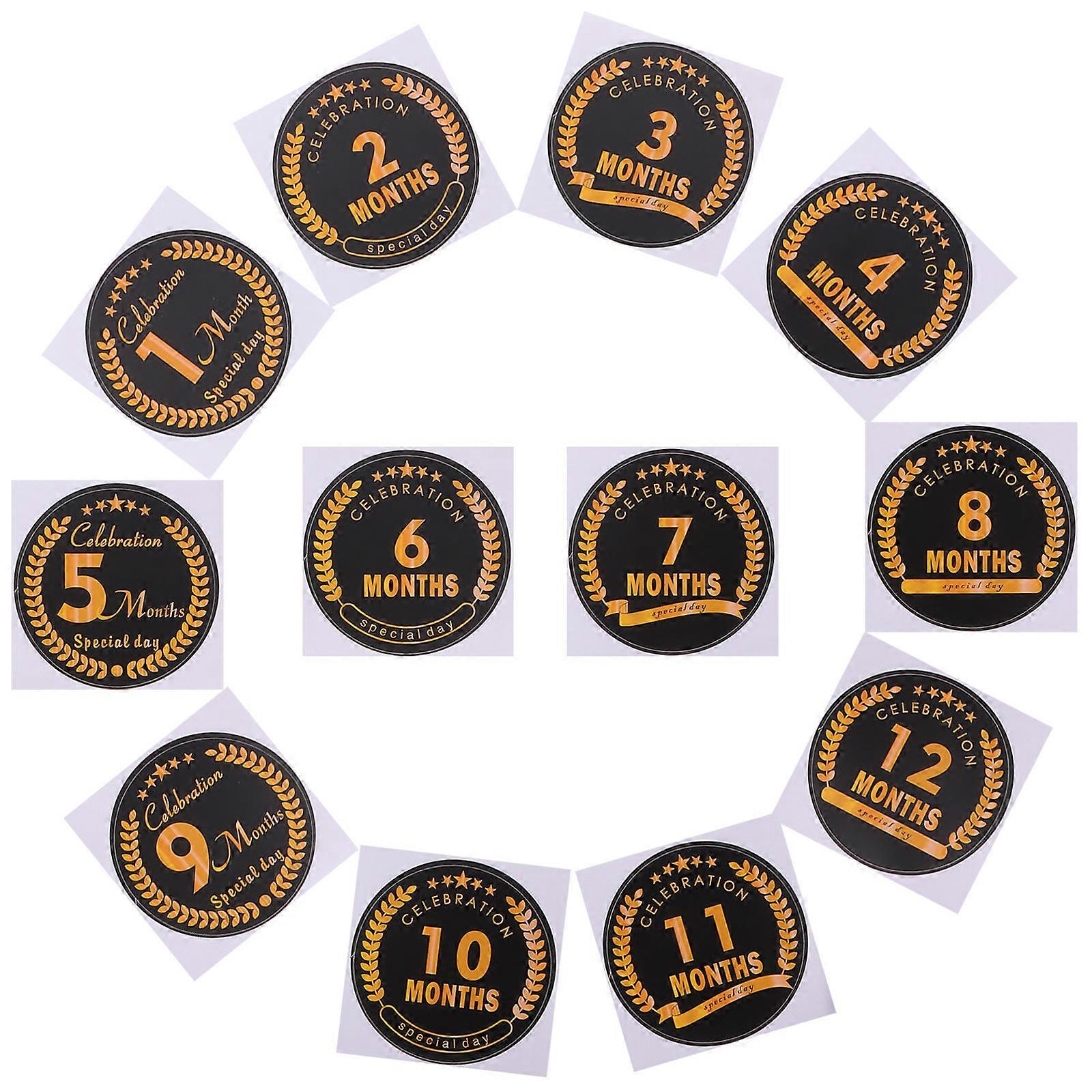Baby Milestone Photo Props For Parents 1 To 12 Months Assorted Color Newborn Photography Photo Prop 1 Set