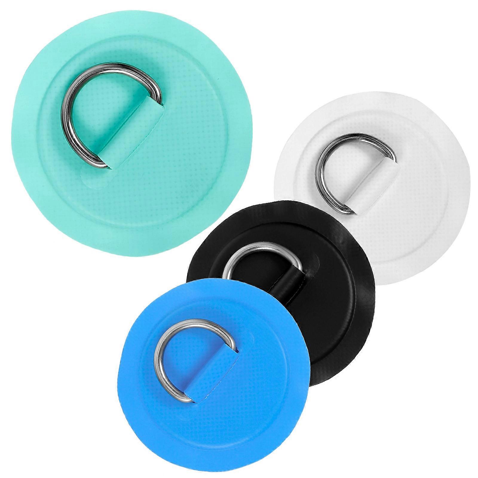 Boat Accessories Kayak Bungee Cord Buckle Inflatable Boat Outdoor Use 3.14x3.14x0.2 In 4Set