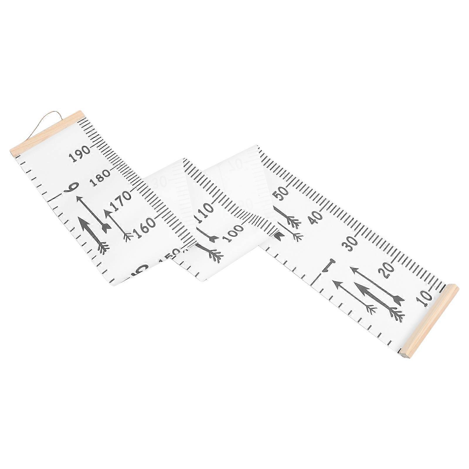 Removable Growth Chart Ruler for Bedroom Wall Decor, Cloth Material Height Measuring Tape for Kids and Adults