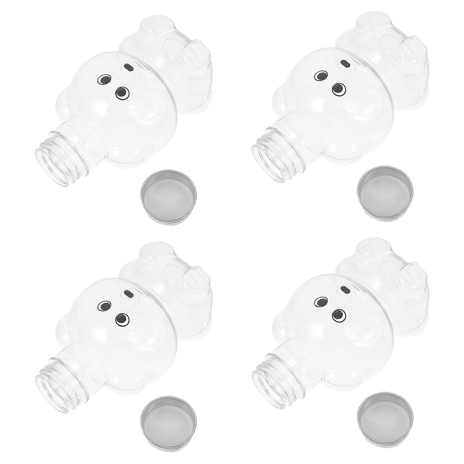 Mjölk Teflaskor Påfyllningsbara flaskor för familjer och vänner Lättvikt Praktisk 450ml 4st