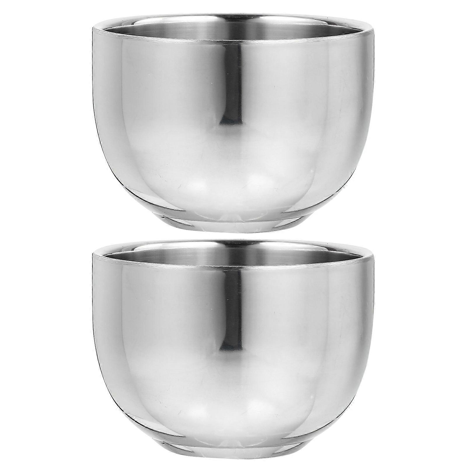 Stainless Steel Shaving Soap Bowl Set Durable, Rustproof Foaming Cup for Home & Barber Use Elegant Design for Men