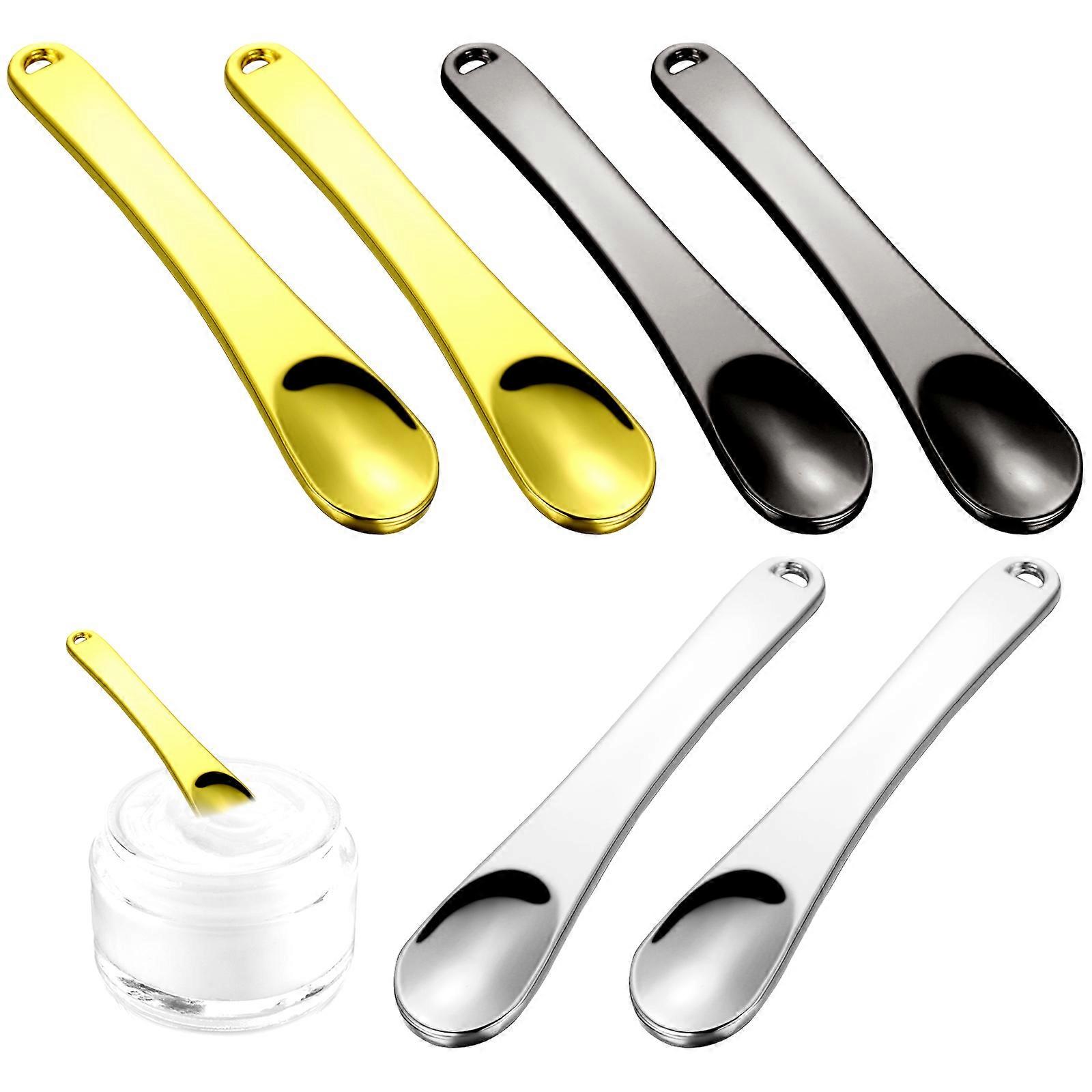6 Pcs Small Spatulas for Cosmetic Mask Facial Cream Beauty Skincare Makeup Applicator Scoops