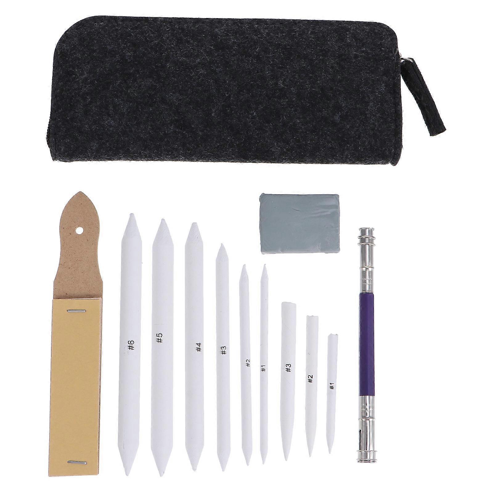 19pcs/ Set Drawing Sketching Blending Stumps Wiping Pen Sketching Painting Kit