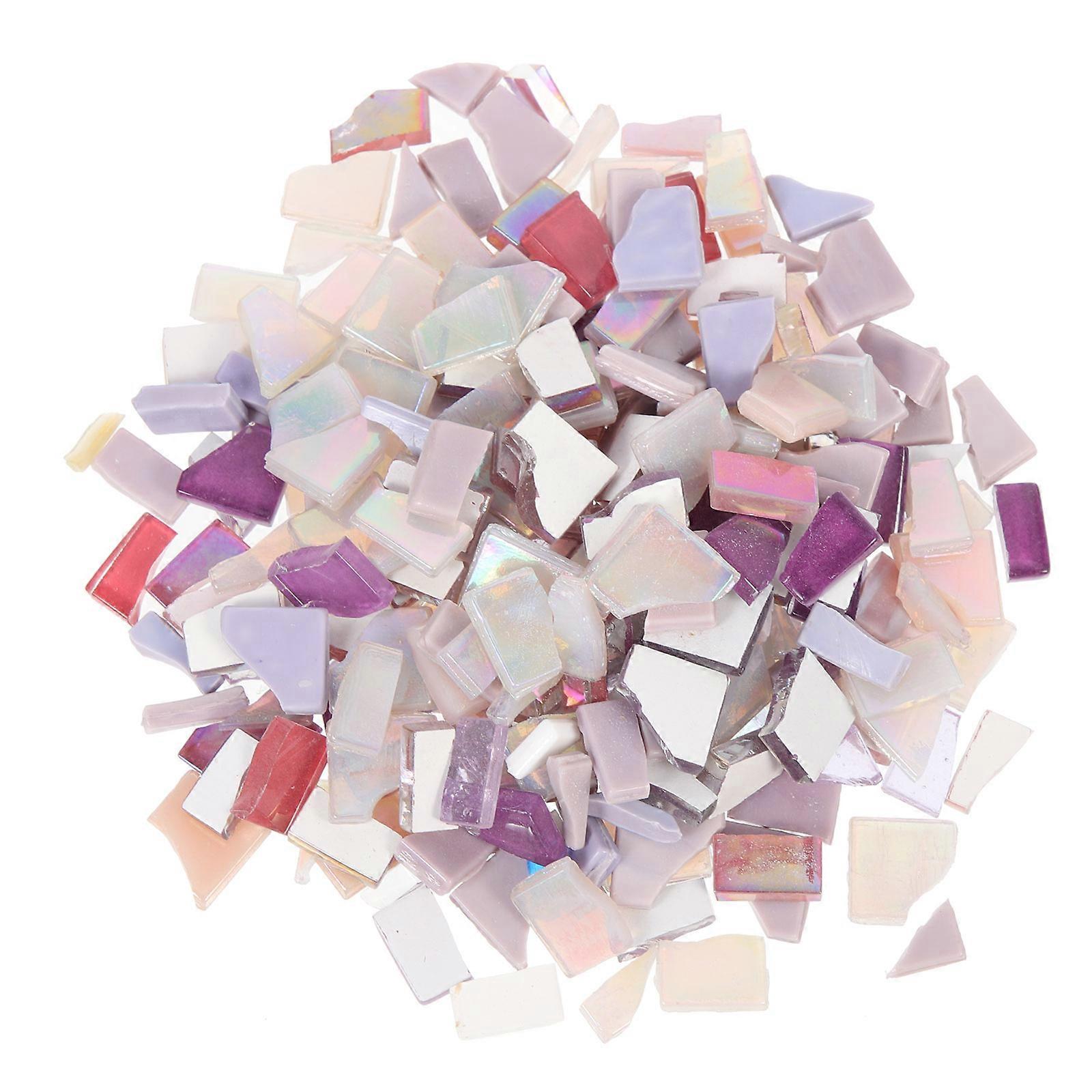 DIY Mosaics 1 Bag of Tile Pieces for Families School Projects Outdoor Use Irregular Glass Crafting
