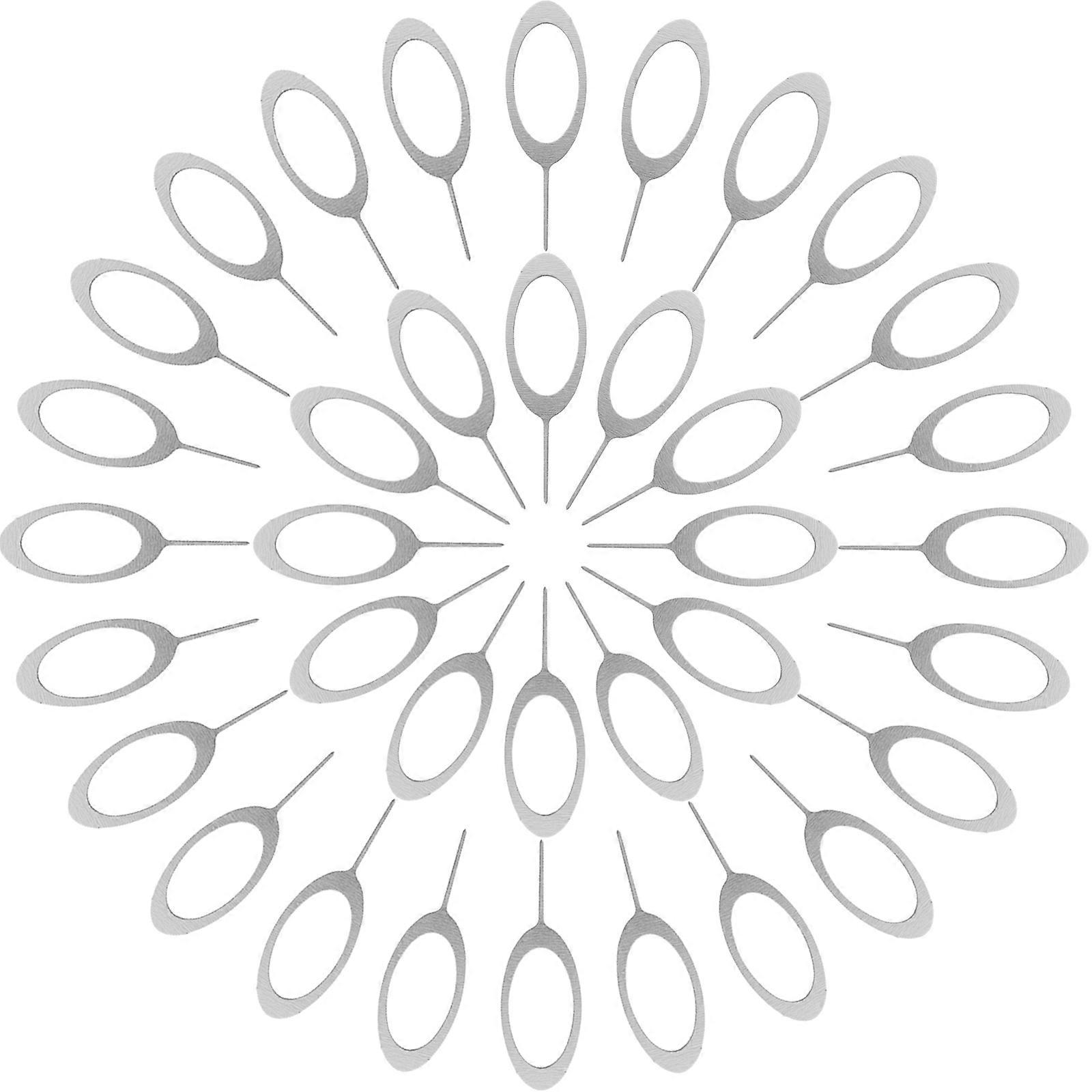 Universal SIM Card Ejector Pin Made of Durable Stainless Steel for Easy and Reliable Use Silver