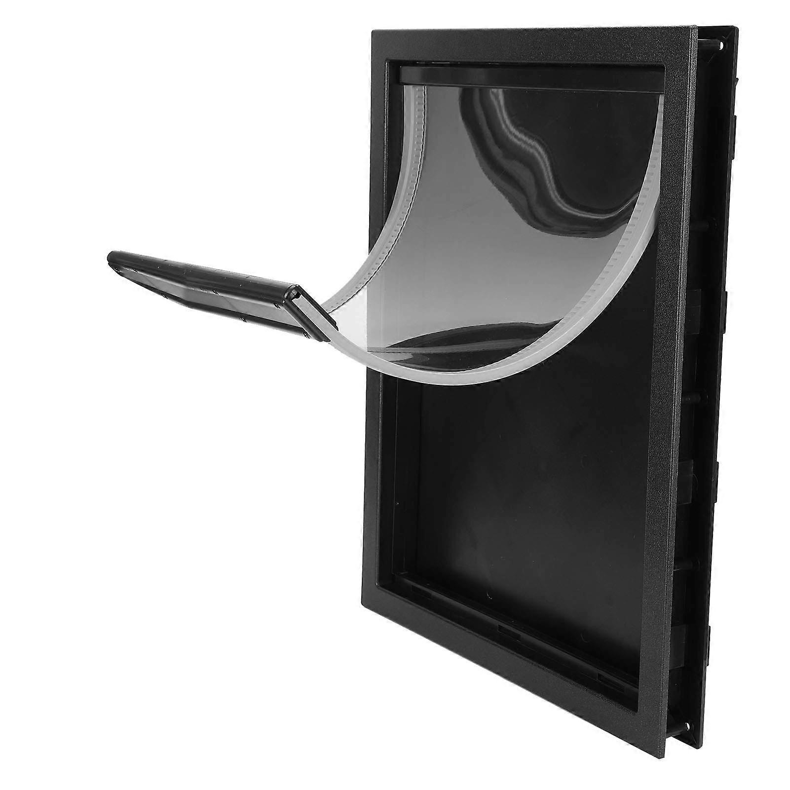 Automatic Dog Door, Removable Installation for Large and Medium Dogs, Built-in Magnetic Flap, Black Color