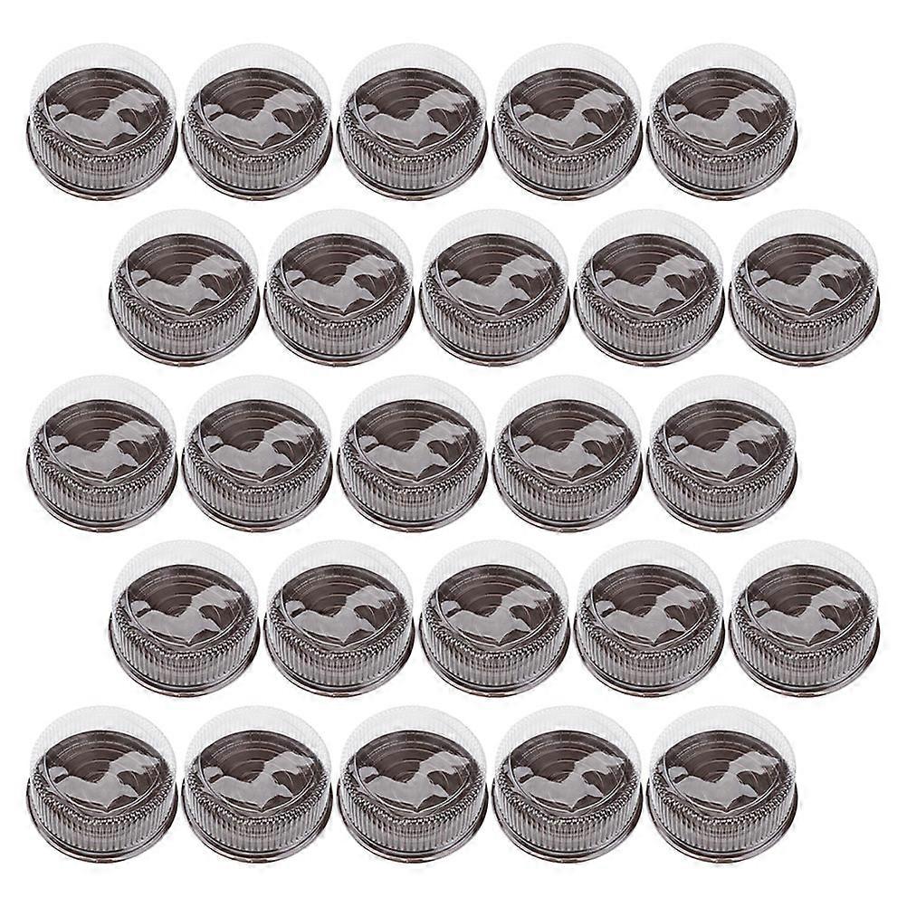 Plastic Round Cake Containers Carrier with Clear Lids for Safe Storage Transparent 25 pcs