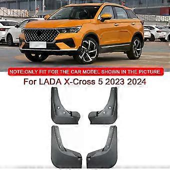 For LADA X-Cross 5 2023 2024 Bilstyling ABS Skvettlapper Skvettskjermer Skvettlapper Forskjerm Bak Autotilbehør-xj