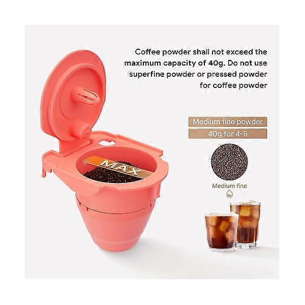 2 Pcs Reusable Coffee Capsules for 2.0 Direct Add Holder All in One Machine