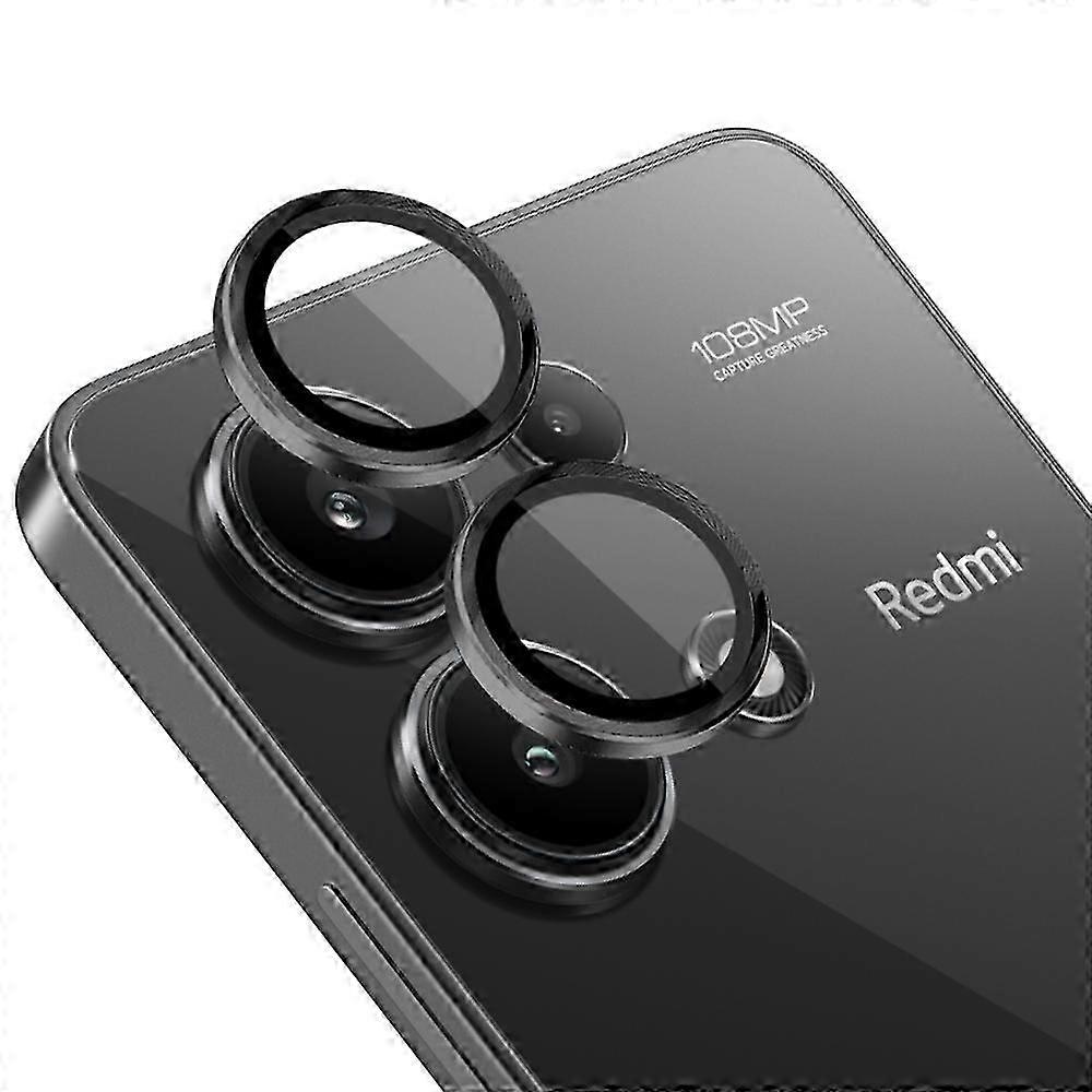Type A NORTHJO 1 Set For Xiaomi Redmi Note 13 4G Cameras Protector Tempered Glass+Metal Ring