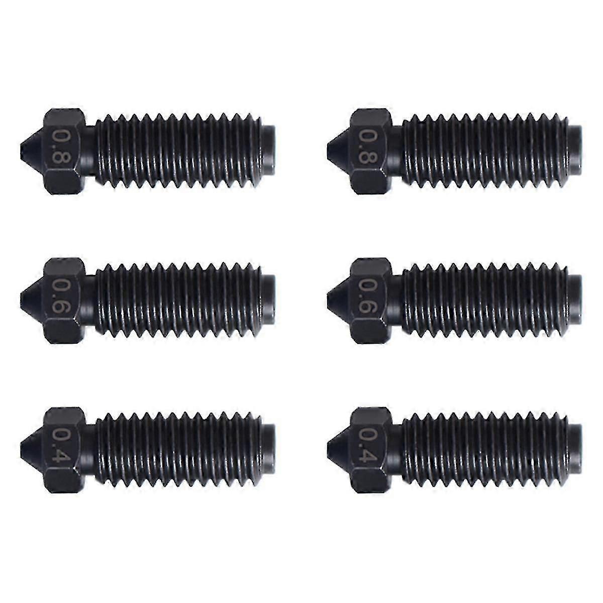 For 3 Hardened Steel Nozzle Printer High Flow Nozzles For 3d Printer