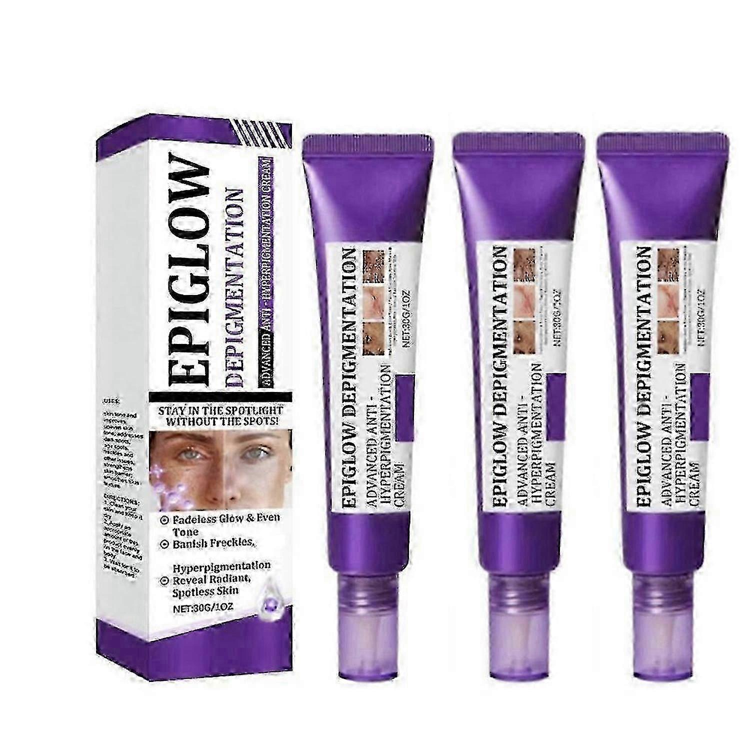 1/2/3x كريم EPIGLOW MelanEX المتطور المضاد لفرط التصبغ