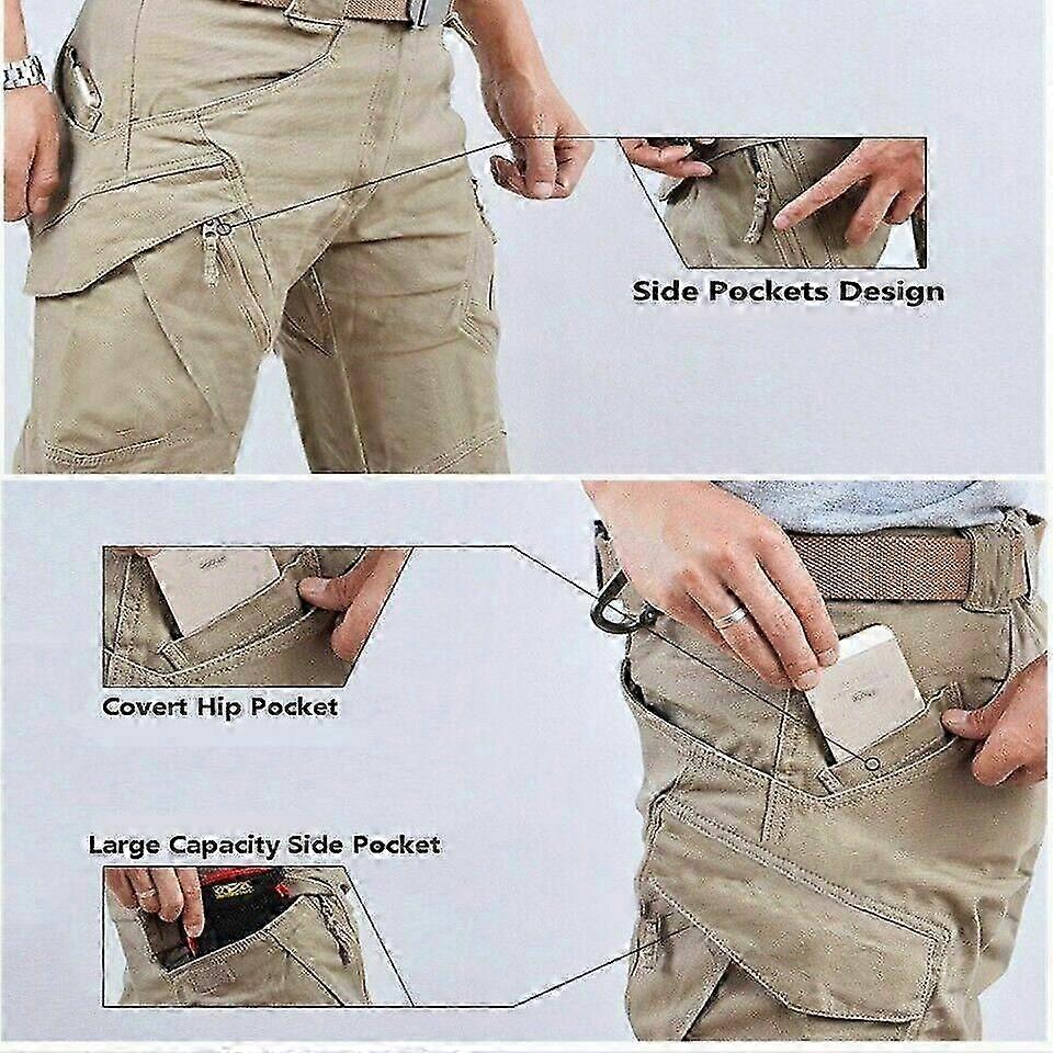 מכנסי לחימה עירוניים לקיץ מכנסי קרב לגברים מכנסי טיולים מזדמנים לגברים טייץ אטום למים לגברים