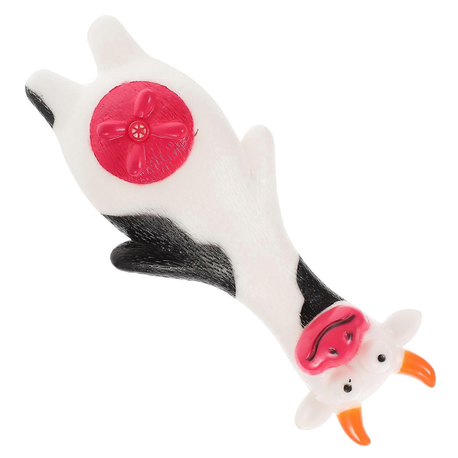Durable Latex Dog Toy in White for All Sizes Helps Maintain Clean Home with Cow Shape 1 Piece