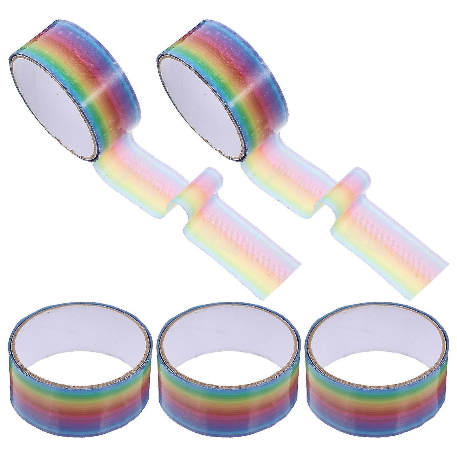DIY Sticky Ball Tape for Creative Projects Calm Experience Versatile Use Portable Design Multi Color 5 Rolls