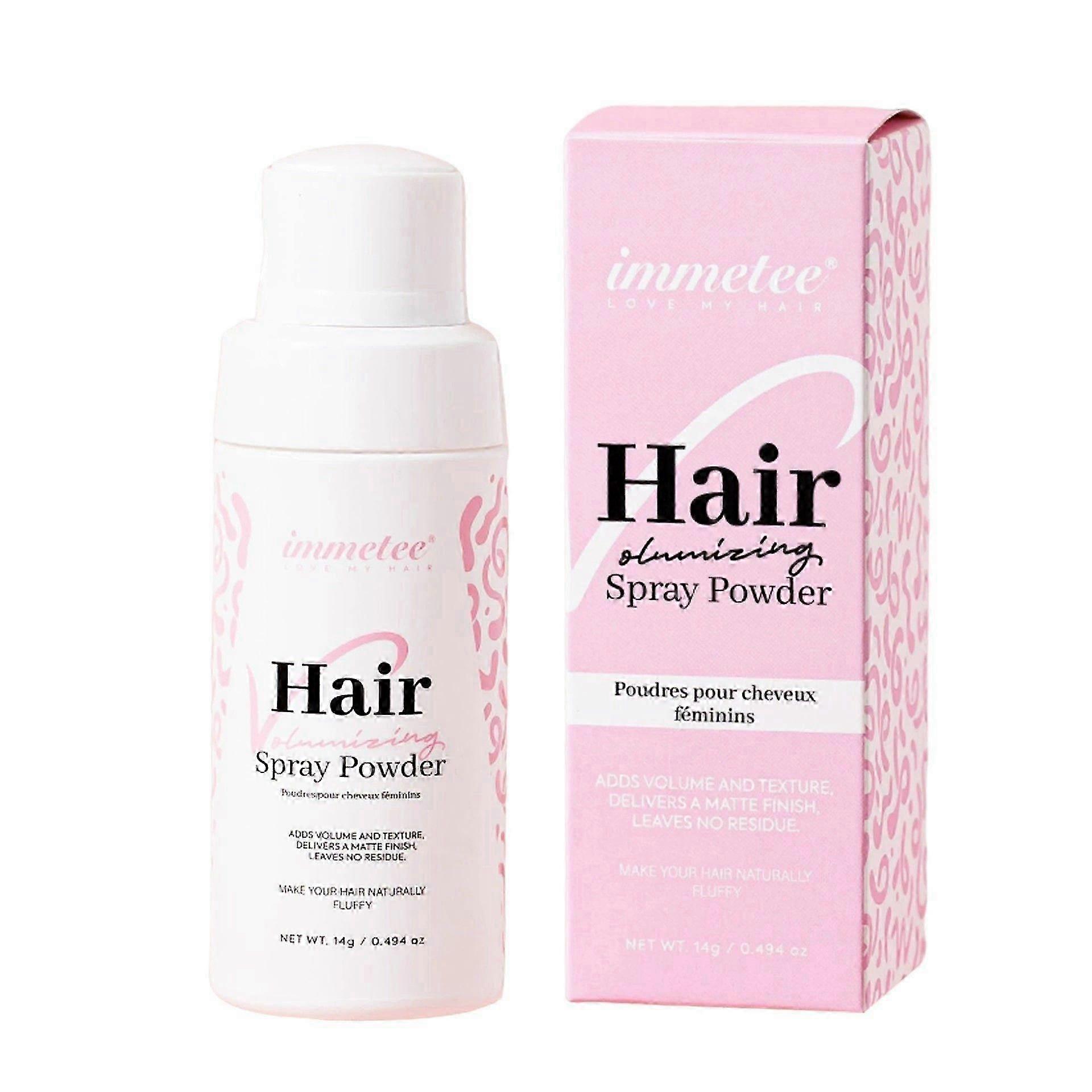 بودرة شامبو جاف لتكثيف الشعر، إضافة الحجم والملمس، بودرة مزيفة التركيب، بودرة بخاخ حجم الشعر للنساء، 14g/0.494oz