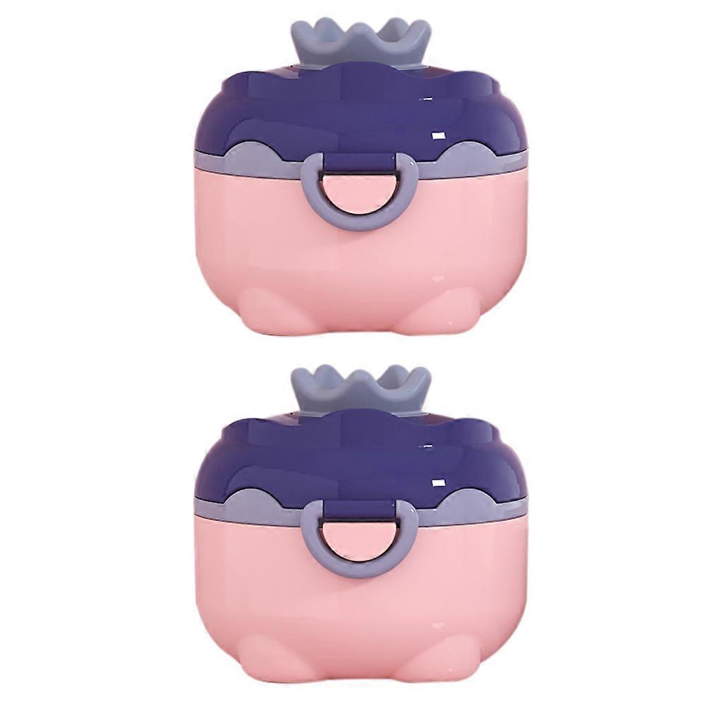 Storage Box 2Pcs Moisture-Proof Food Container Design For Outdoor Use