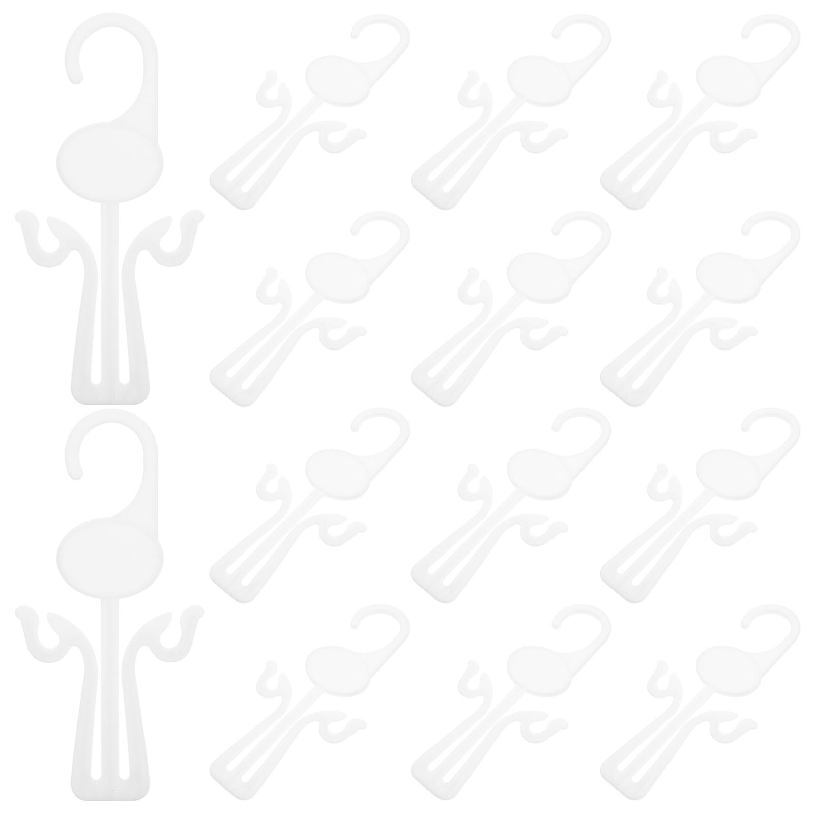 Hemoton 30pcs Plastic Slippers Display Hanger for Drying Hanging Shoe Rack Organizer