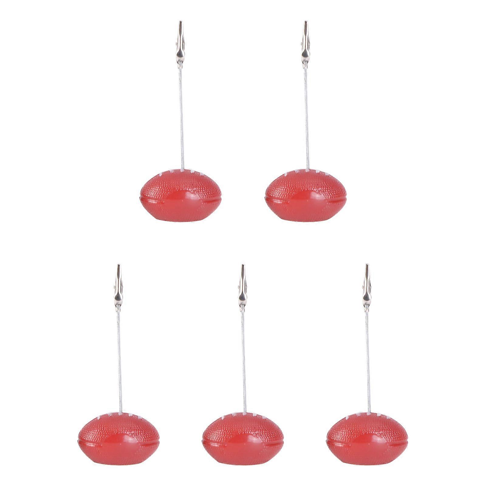 5Set Decorative Photo Clamps In Red Color Suitable For Users Needing Photo And Paper Holding